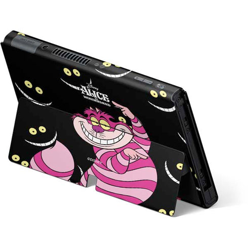 Disney Alice in Wonderland Cheshire Cat Nintendo Switch OLED (2021) Skin